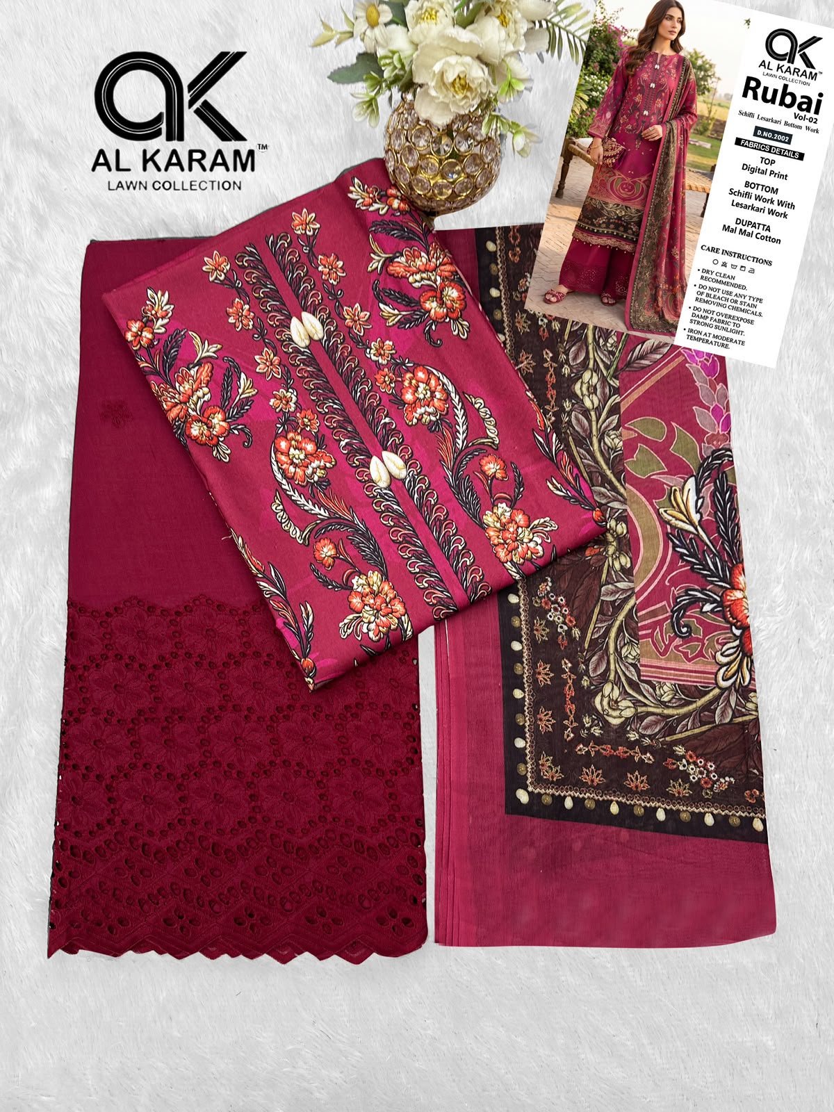 Rubai Vol 2 Al Karam Cotton Karachi Salwar Suits Wholesaler Ahmedabad