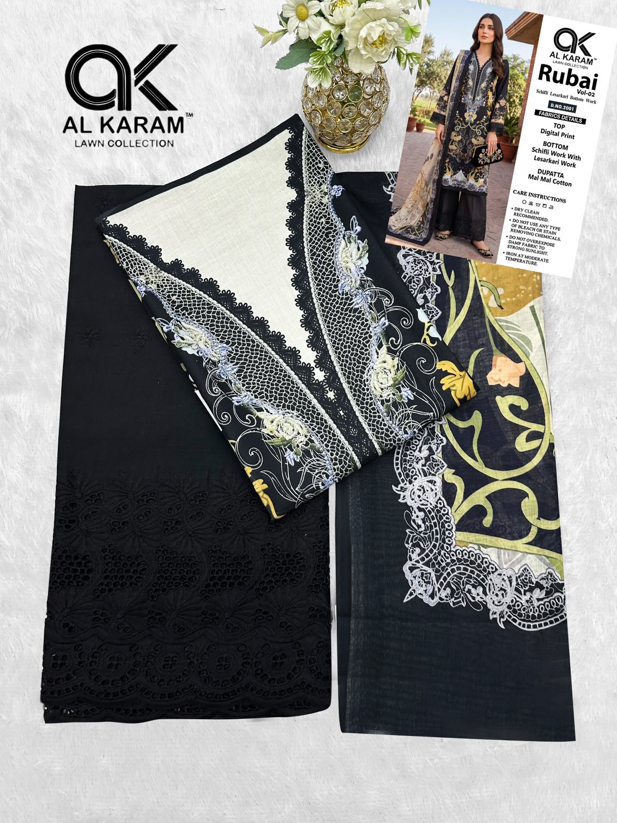 Rubai Vol 2 Al Karam Cotton Karachi Salwar Suits Wholesaler Ahmedabad