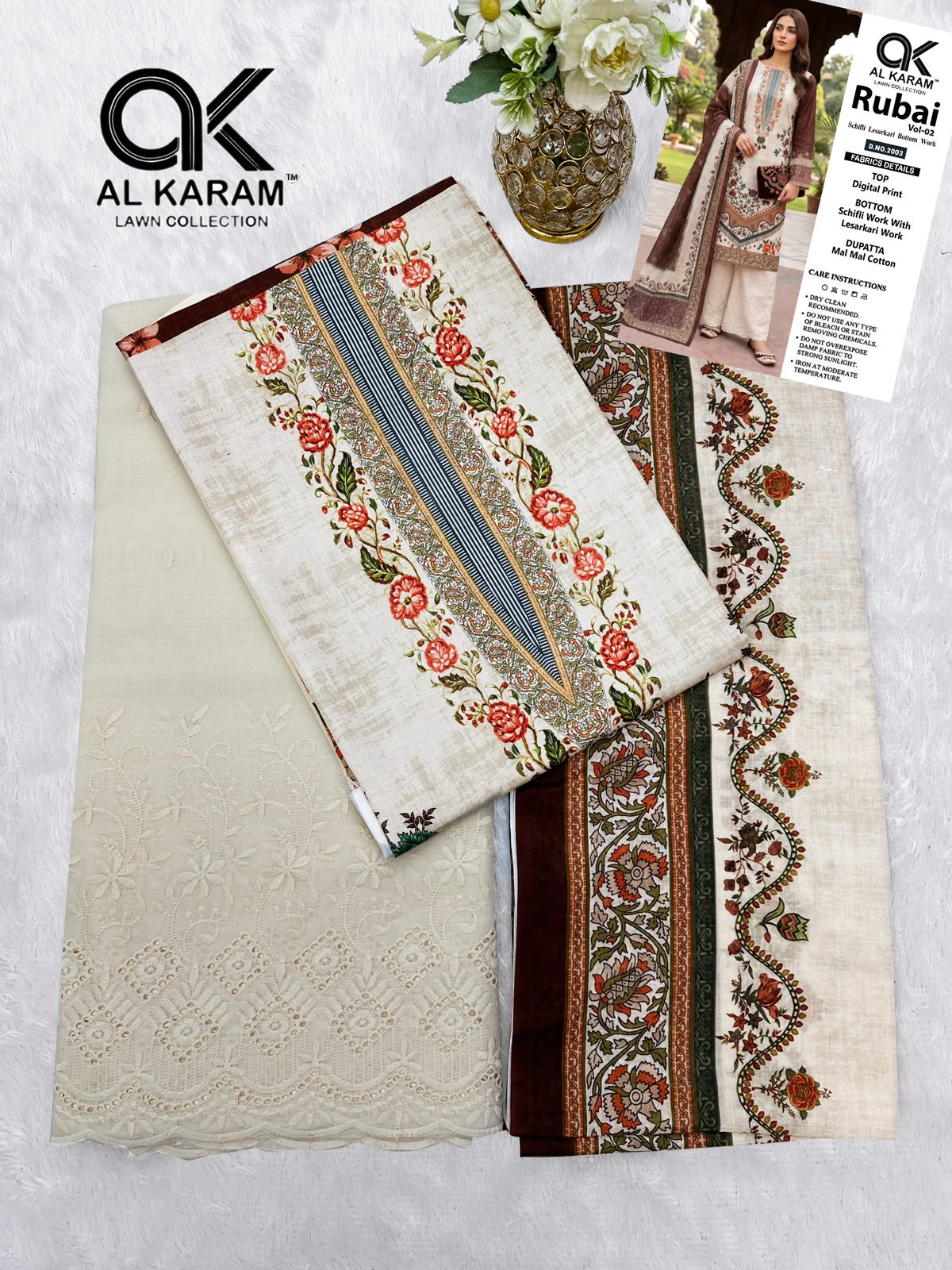 Rubai Vol 2 Al Karam Cotton Karachi Salwar Suits Wholesaler Ahmedabad