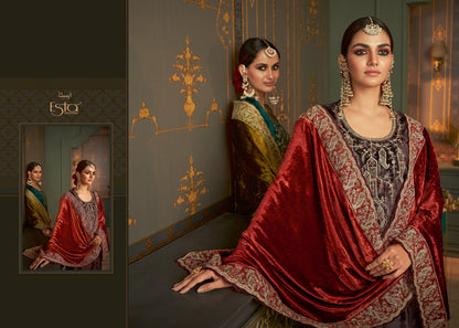 Rubaiyat Esta Designs Pure Silk Velvet Suits Manufacturer
