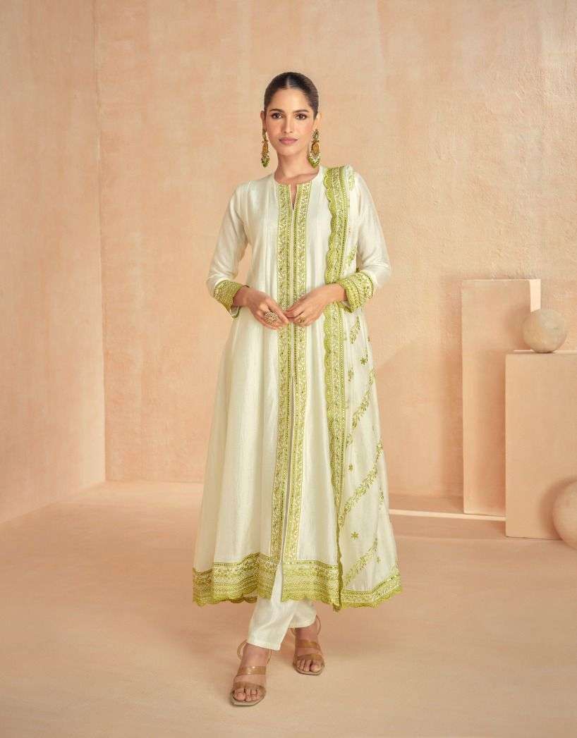 Rubal Aashirwad Creation Silk Readymade Suits Wholesaler Ahmedabad