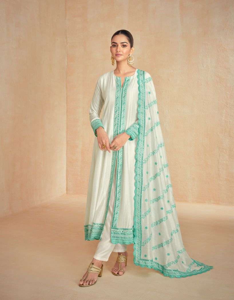 Rubal Aashirwad Creation Silk Readymade Suits Wholesaler Ahmedabad