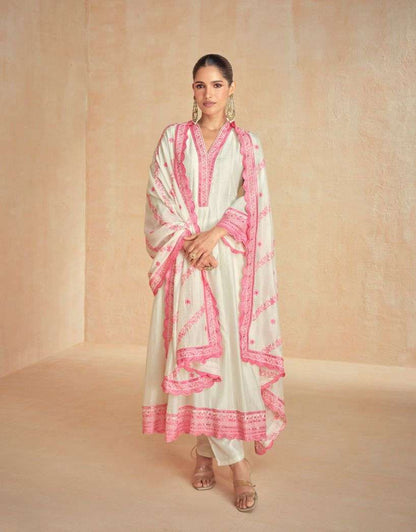 Rubal Aashirwad Creation Silk Readymade Suits Wholesaler Ahmedabad