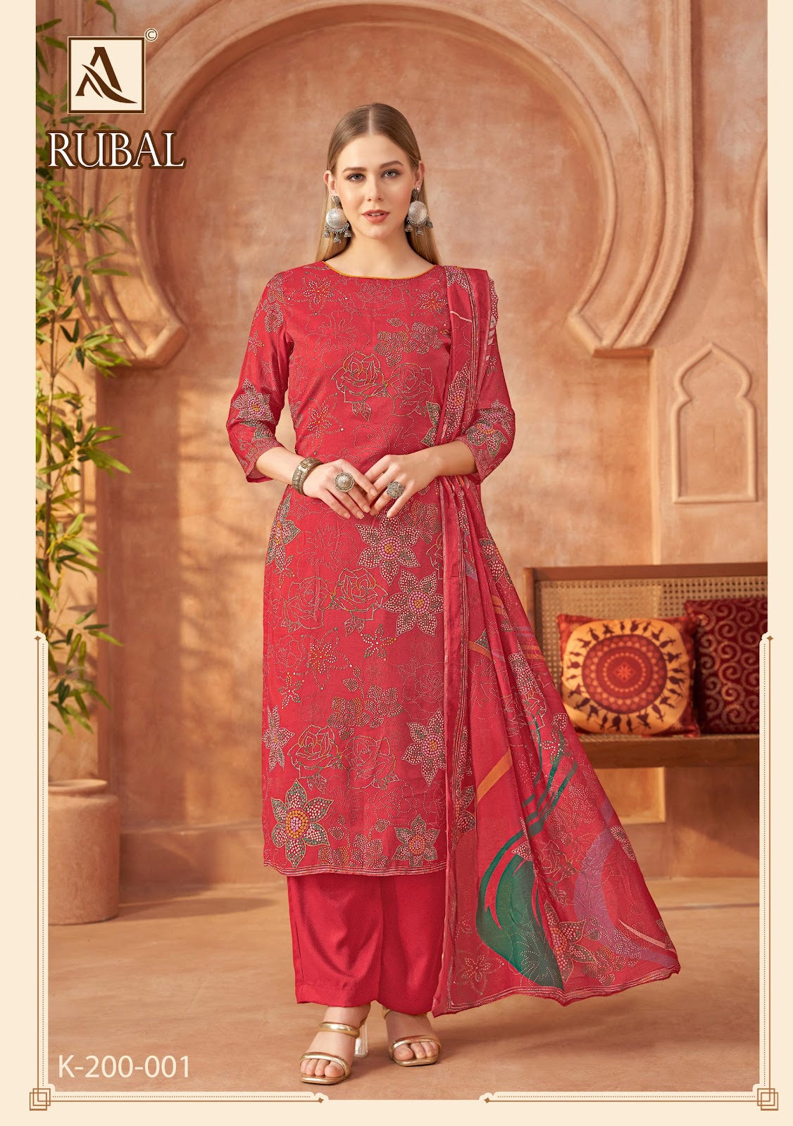 Rubal Alok Viscose Muslin Karachi Salwar Suits Wholesale Price