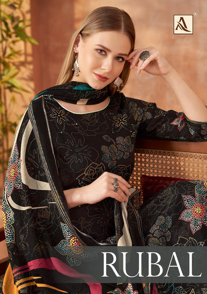 Rubal Alok Viscose Muslin Karachi Salwar Suits Wholesale Price