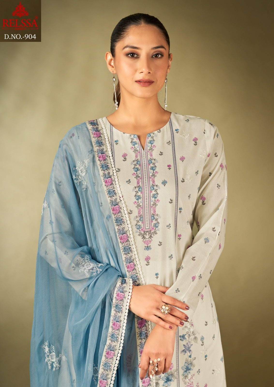 Rubi 9 Relssa Fabrics Cotton Lawn Karachi Salwar Suits Exporter India