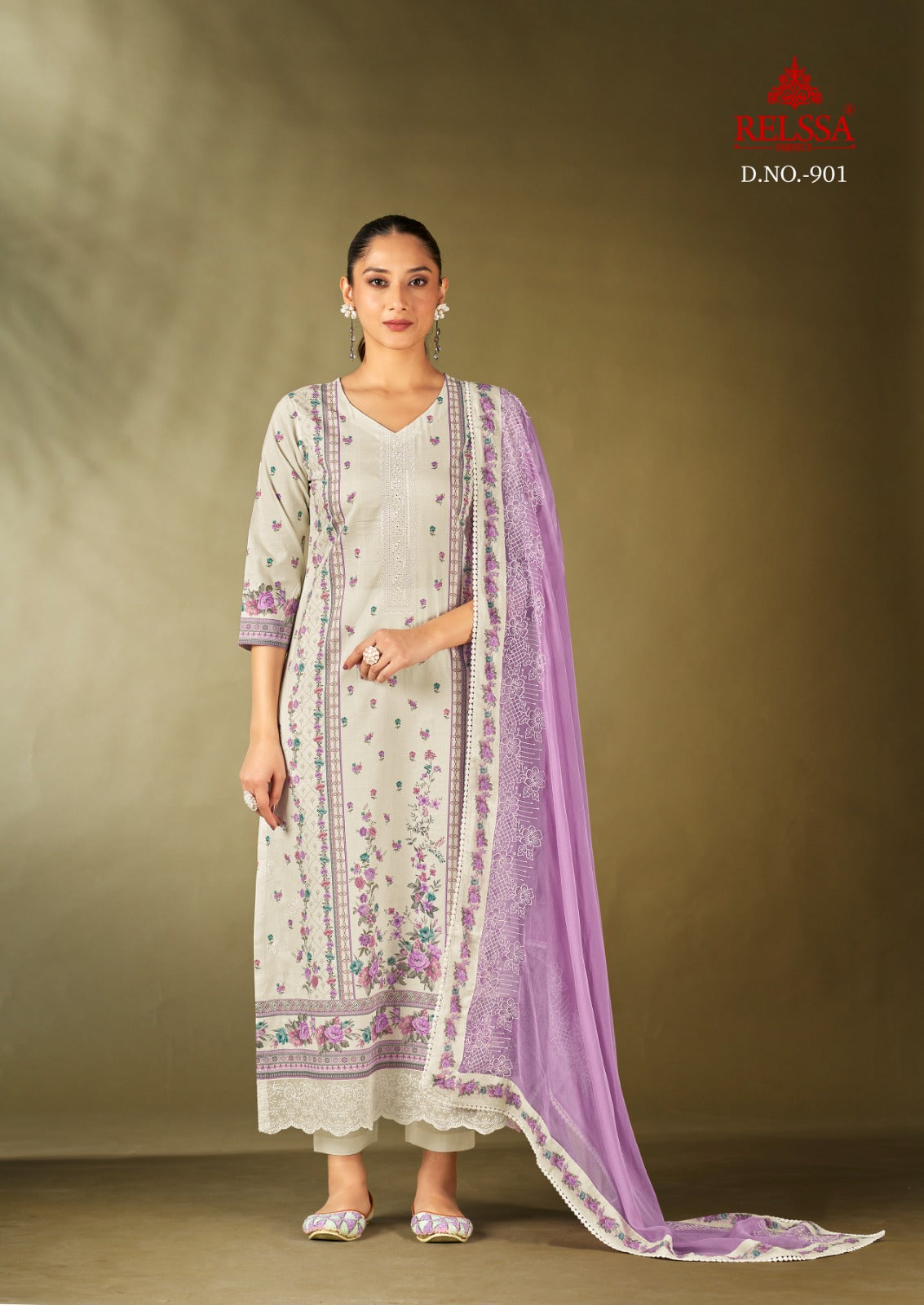 Rubi 9 Relssa Fabrics Cotton Lawn Karachi Salwar Suits Exporter India