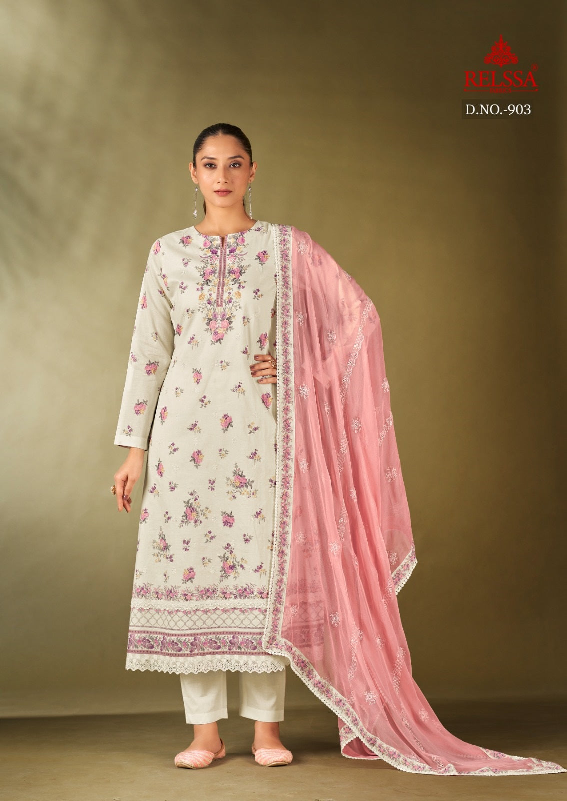 Rubi 9 Relssa Fabrics Cotton Lawn Karachi Salwar Suits Exporter India