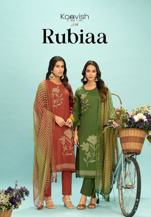 Rubiaa Kaavish Lawn Cotton Pant Style Suits Wholesale Rate