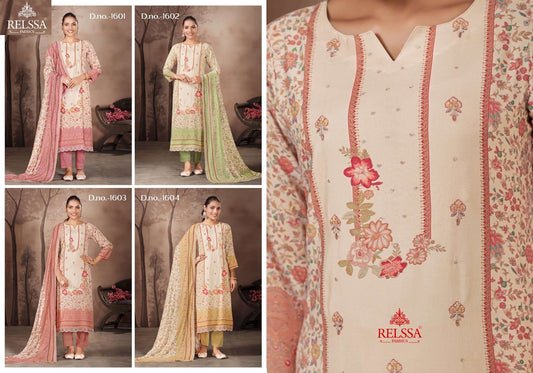 Rubina 16 Relssa Fabrics Cotton Pant Style Suits Manufacturer