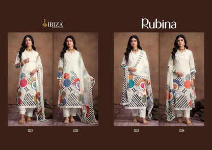 Rubina Ibiza Pure Organdy Pant Style Suits Manufacturer Gujarat