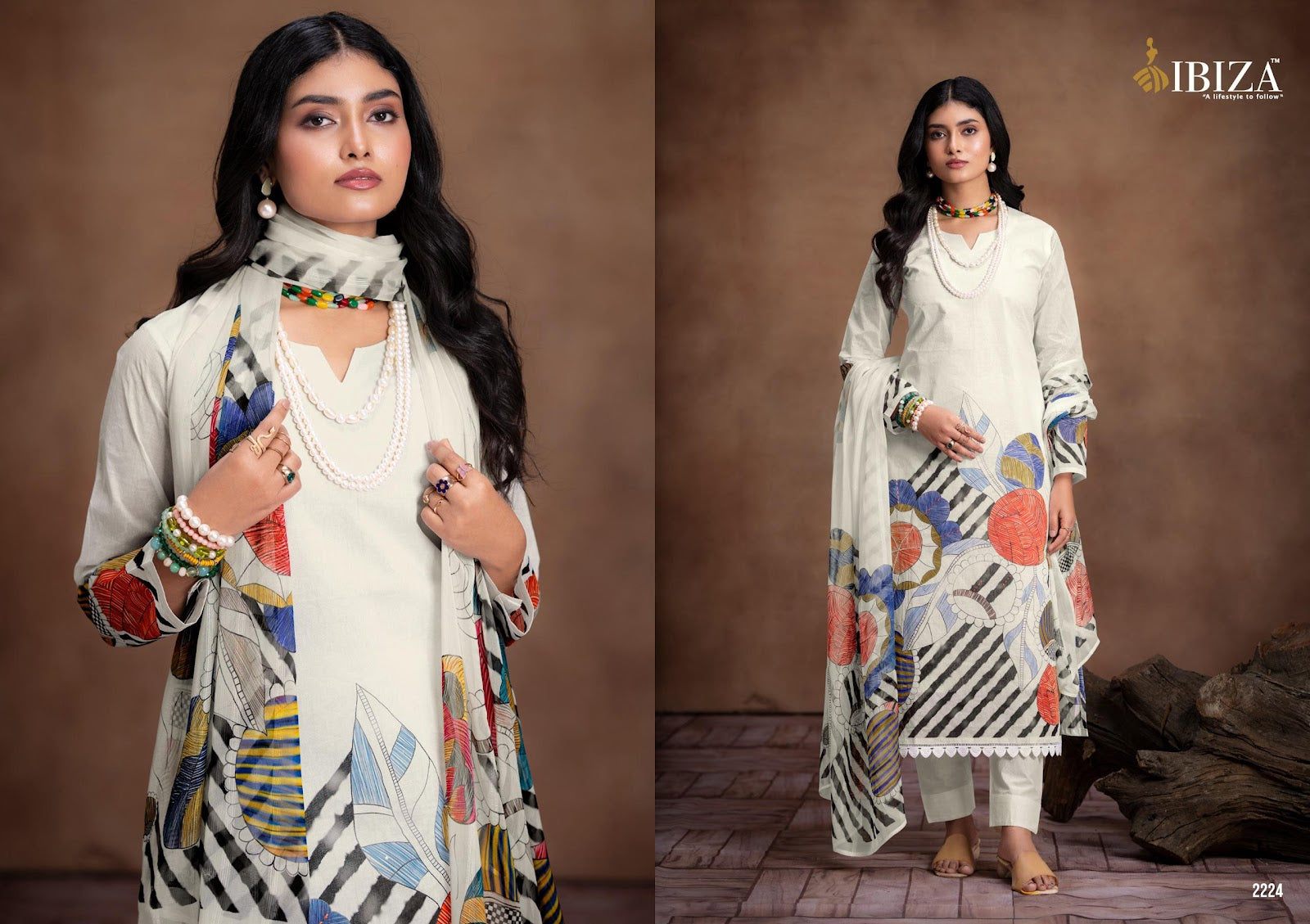 Rubina Ibiza Pure Organdy Pant Style Suits Manufacturer Gujarat