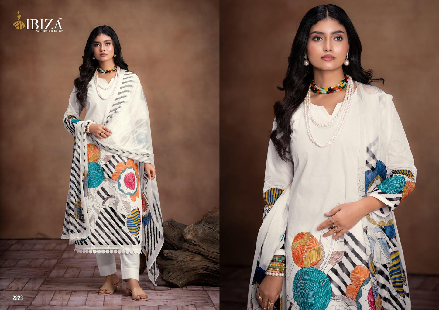 Rubina Ibiza Pure Organdy Pant Style Suits Manufacturer Gujarat