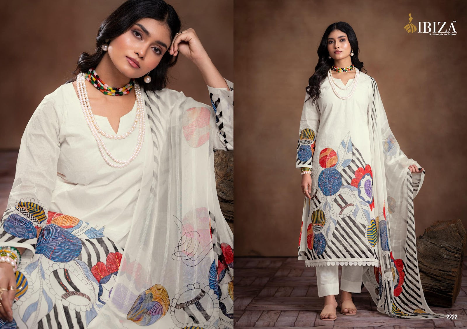 Rubina Ibiza Pure Organdy Pant Style Suits Manufacturer Gujarat