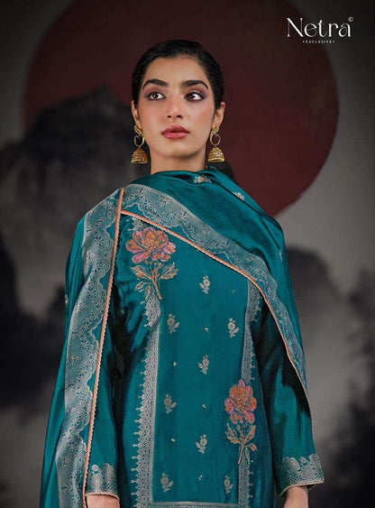 Rubina Netra Premium Viscose Pant Style Suits Exporter India