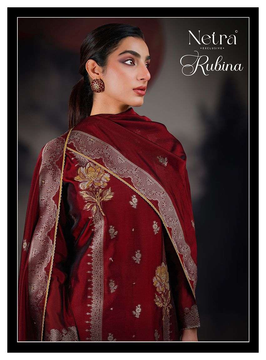 Rubina Netra Premium Viscose Pant Style Suits Exporter India