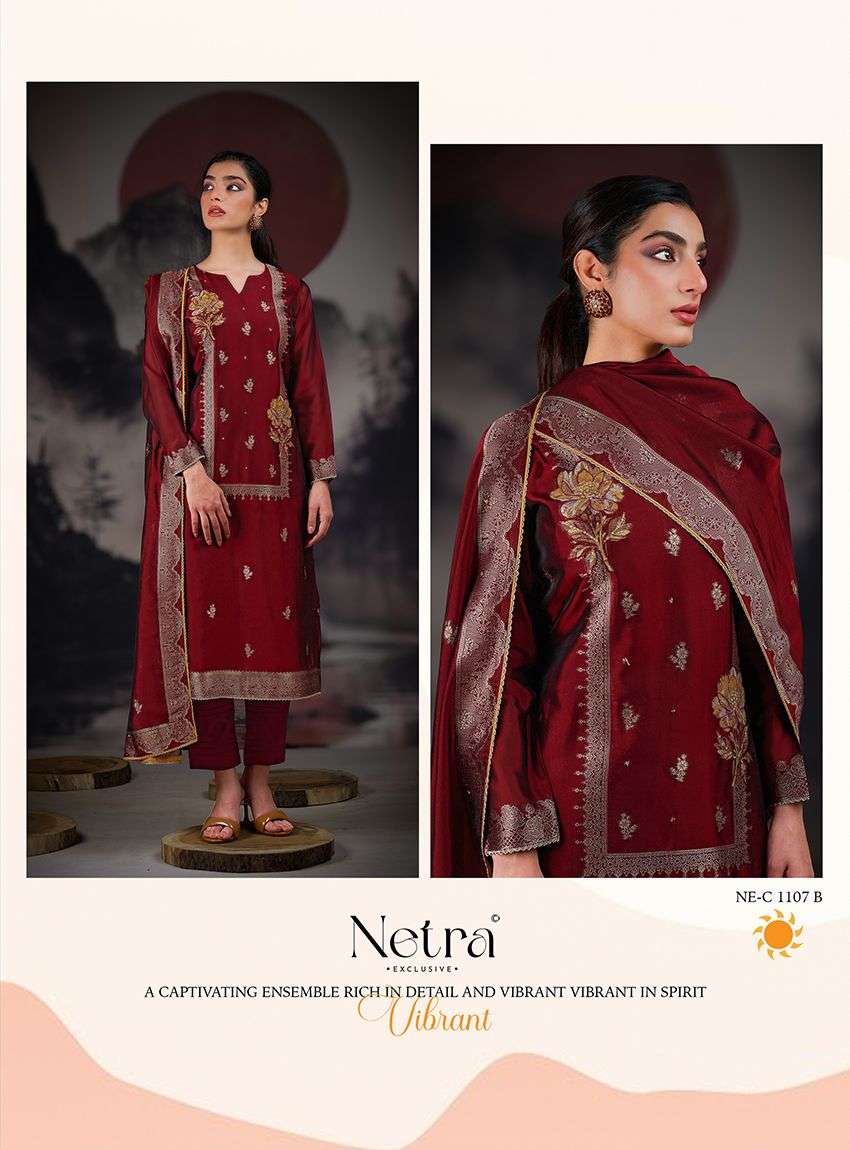Rubina Netra Premium Viscose Pant Style Suits Exporter India