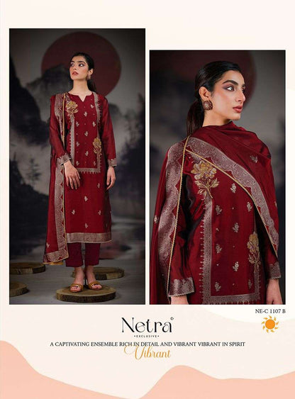Rubina Netra Premium Viscose Pant Style Suits Exporter India