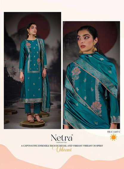 Rubina Netra Premium Viscose Pant Style Suits Exporter India