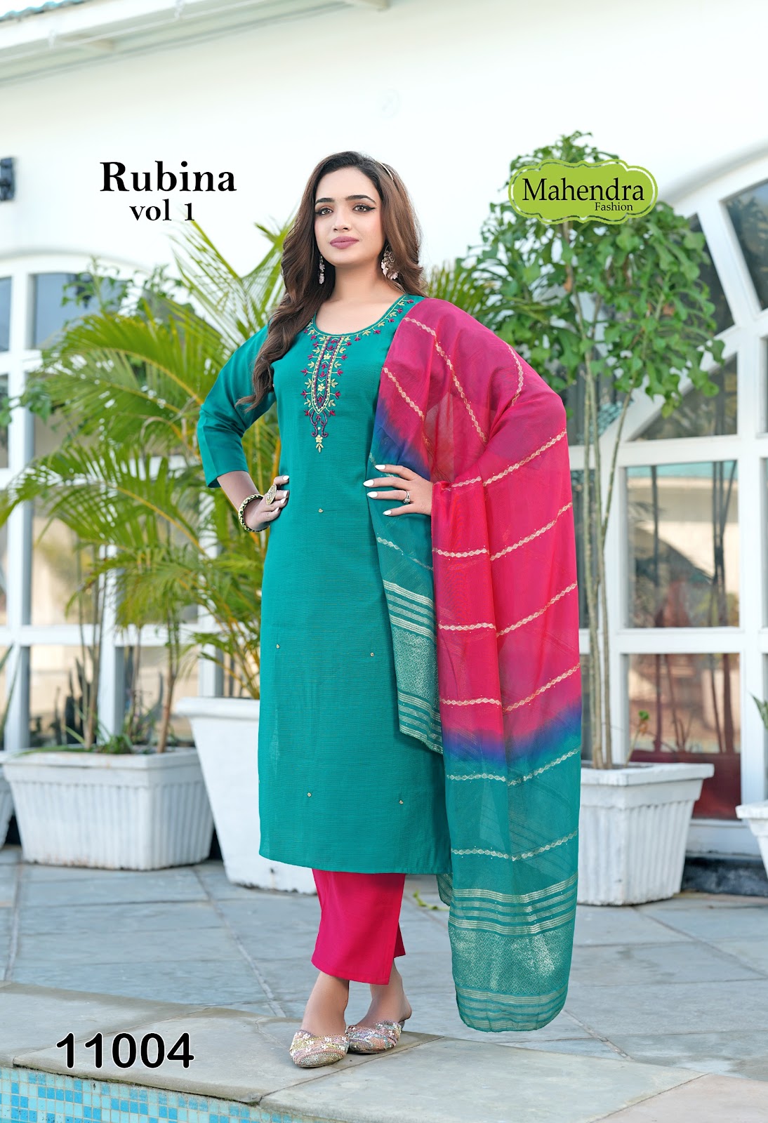 Rubina Vol 1 Mahendra Fashion Vatican Readymade Pant Style Suits Manufacturer