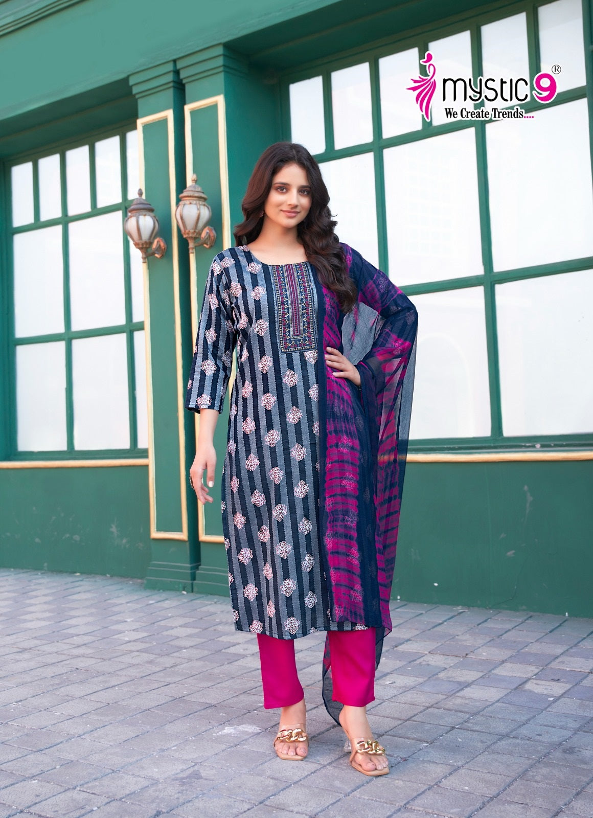 Rubina Vol 6 Mystic 9 Rayon Readymade Pant Style Suits Wholesaler Gujarat
