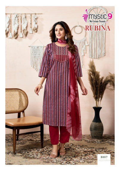 Rubina Vol 8 Mystic 9 Premium Rayon Readymade Suits Exporter Gujarat
