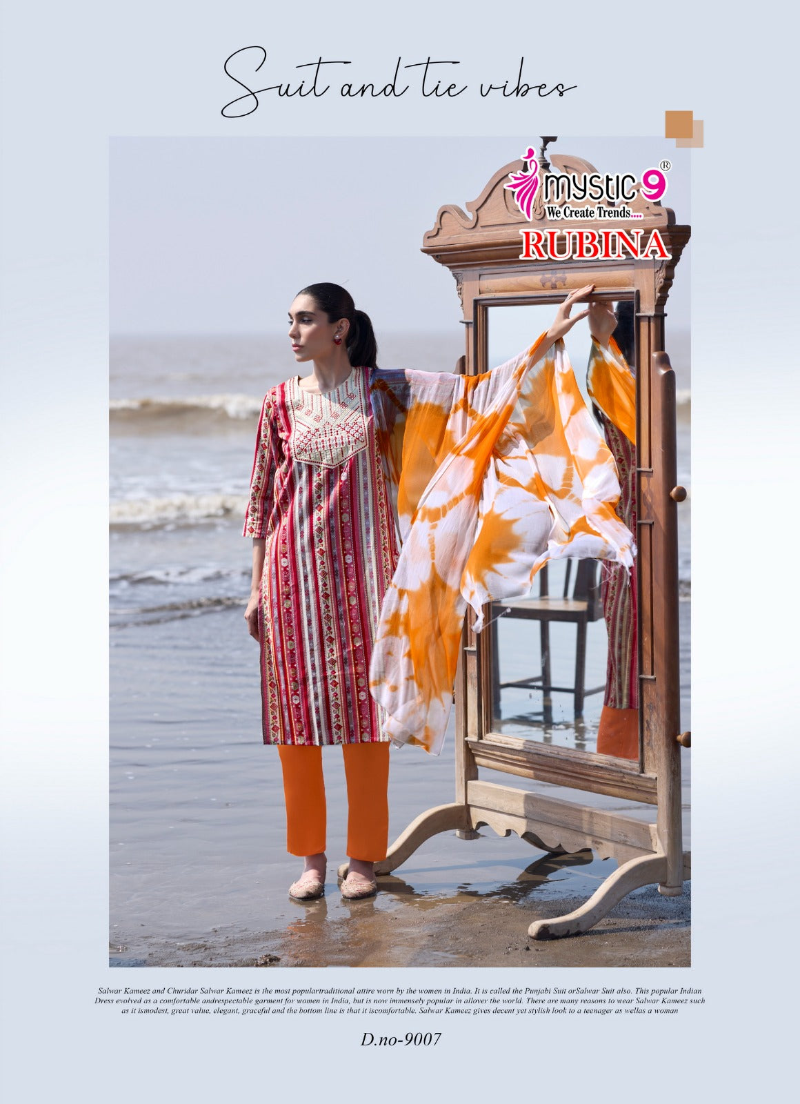 Rubina Vol 9 Mystic 9 Rayon Readymade Pant Style Suits Wholesale Price