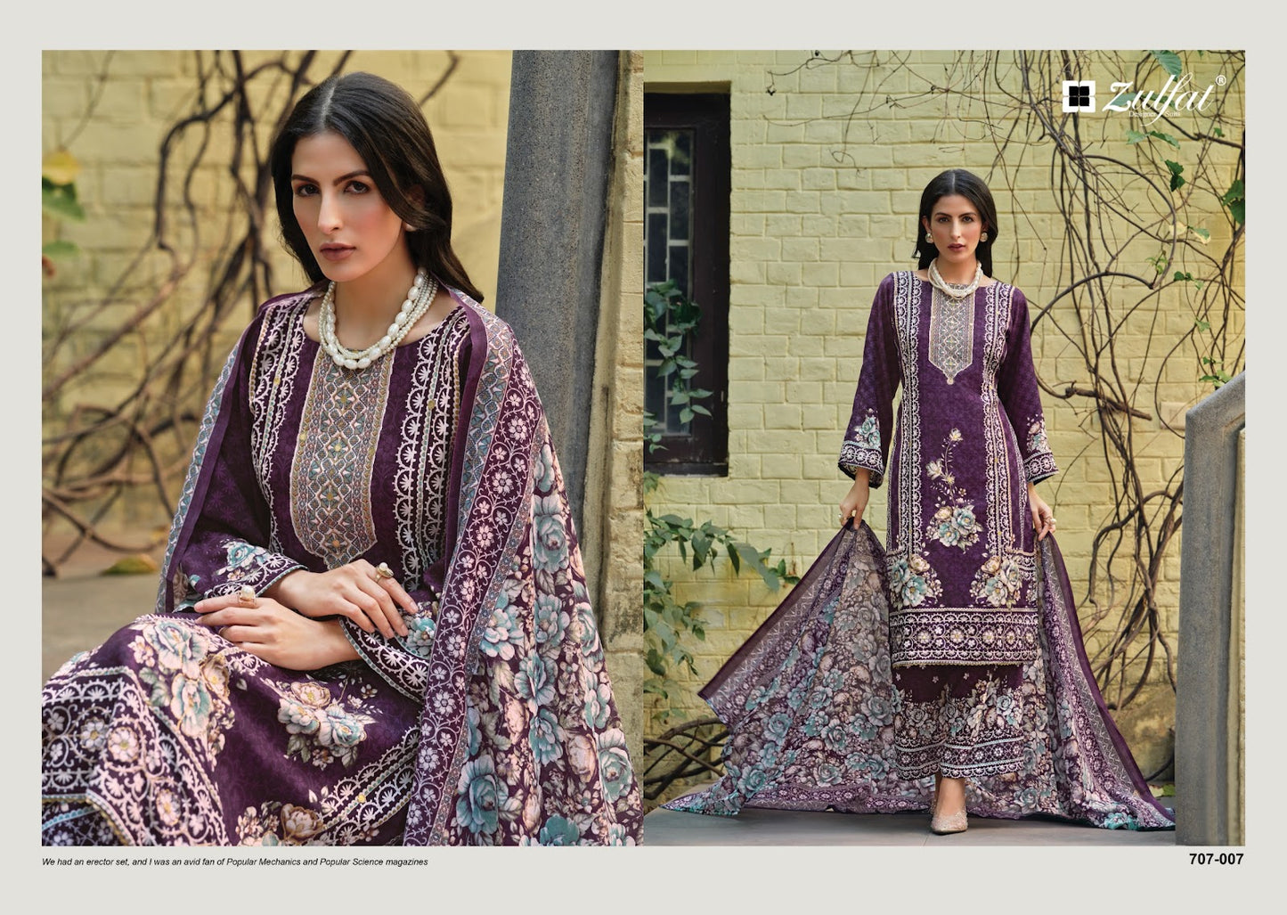 Rubina Zulfat Designer Rayon Karachi Salwar Suits Supplier Ahmedabad