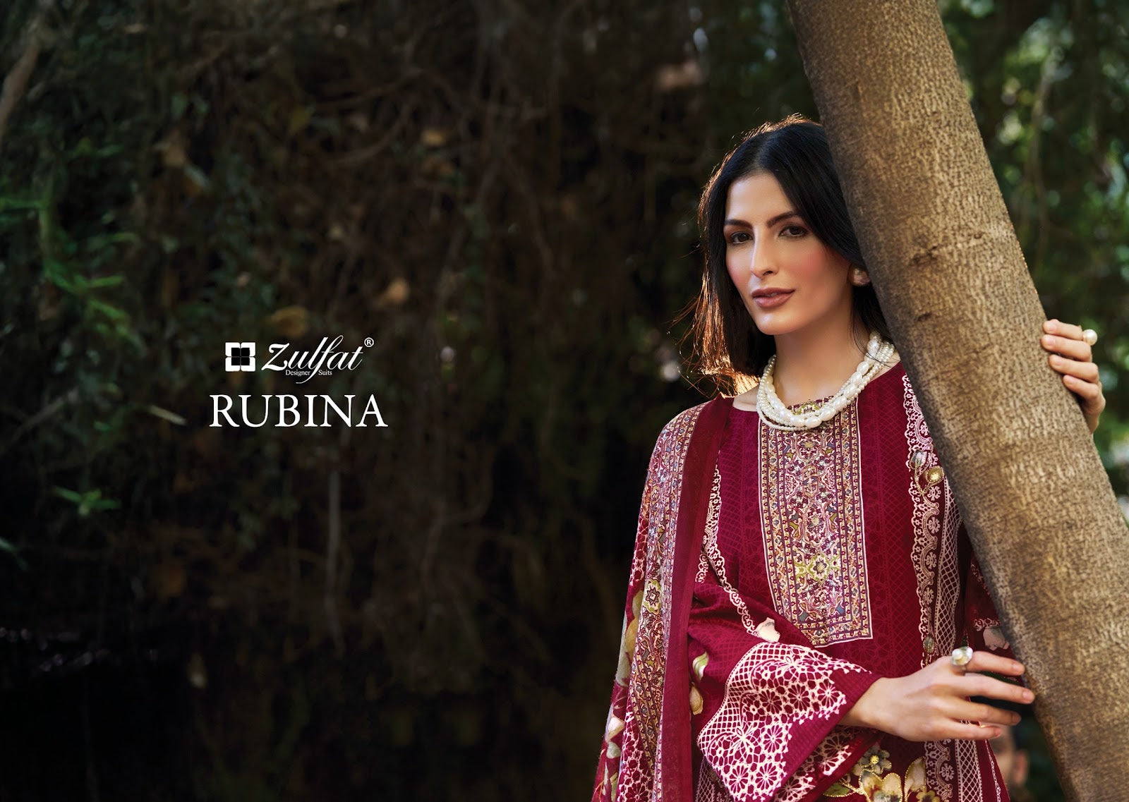 Rubina Zulfat Designer Rayon Karachi Salwar Suits Supplier Ahmedabad