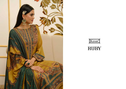 Ruby Kesar Pashmina Suits Supplier