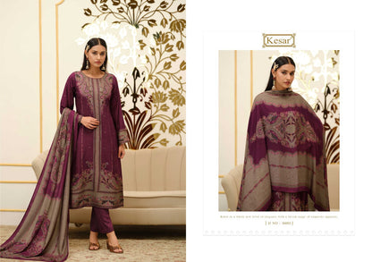 Ruby Kesar Pashmina Suits Supplier