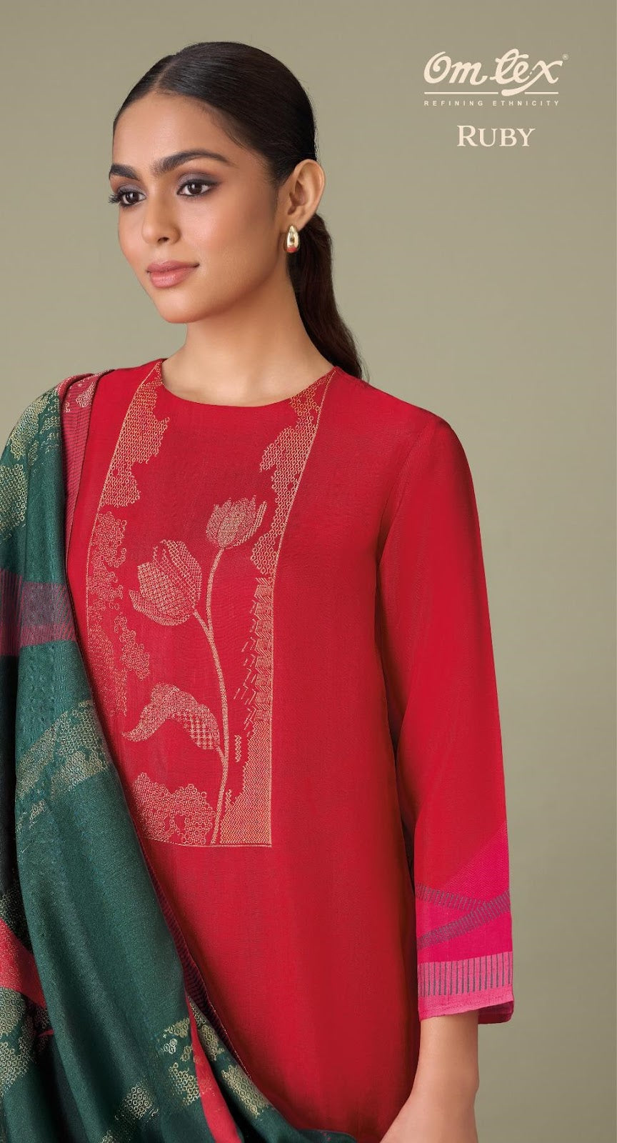 Ruby Omtex Silk Jacquard Pant Style Suits Wholesale Rate