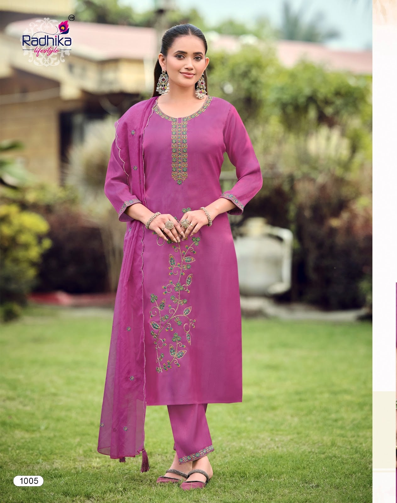 Ruby Vol 1 Radhika Lifestyle Roman Readymade Pant Style Suits Wholesaler