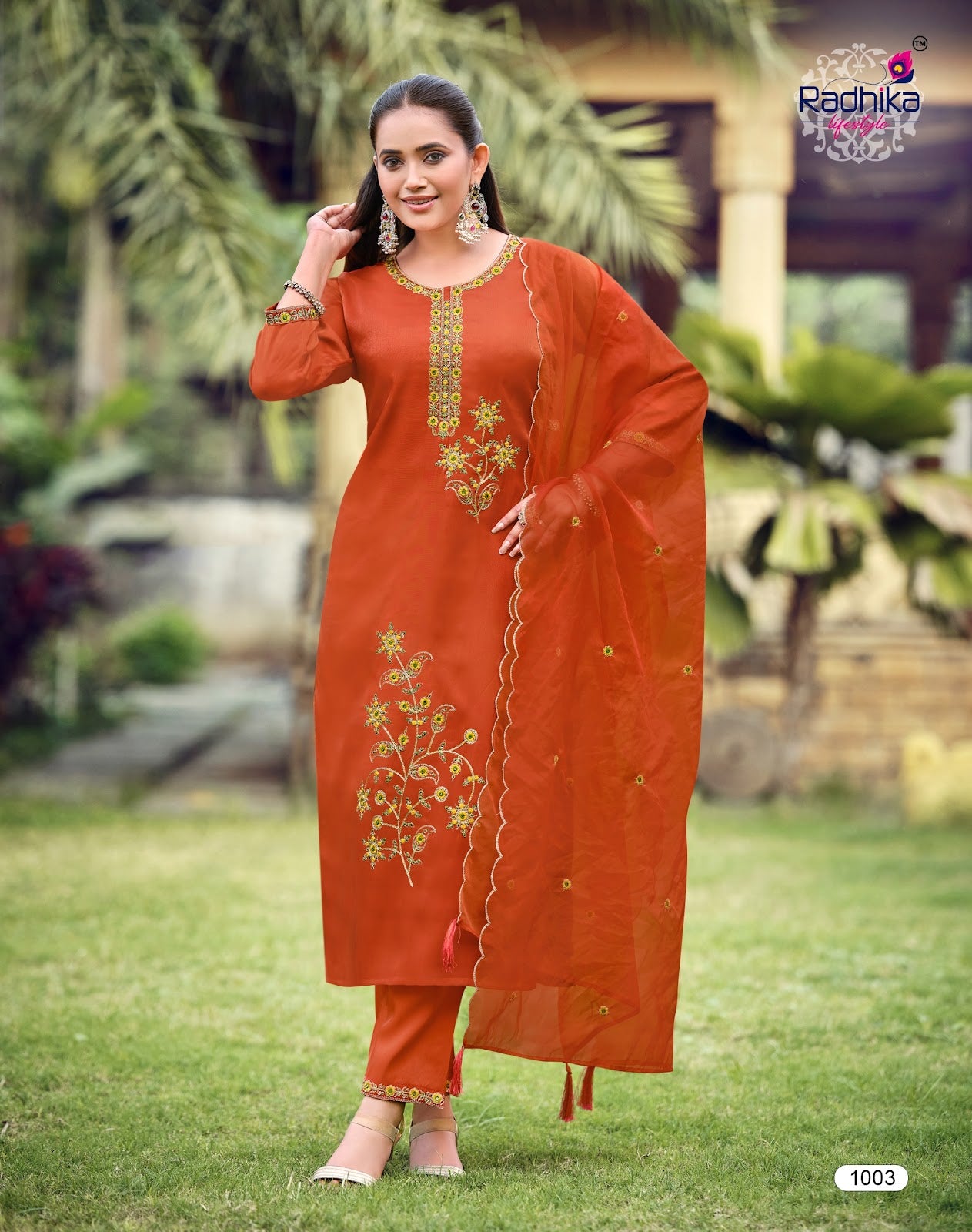 Ruby Vol 1 Radhika Lifestyle Roman Readymade Pant Style Suits Wholesaler