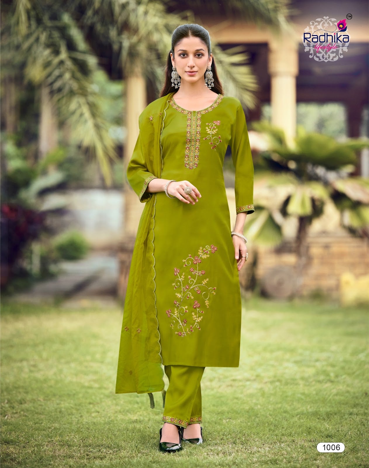 Ruby Vol 1 Radhika Lifestyle Roman Readymade Pant Style Suits Wholesaler