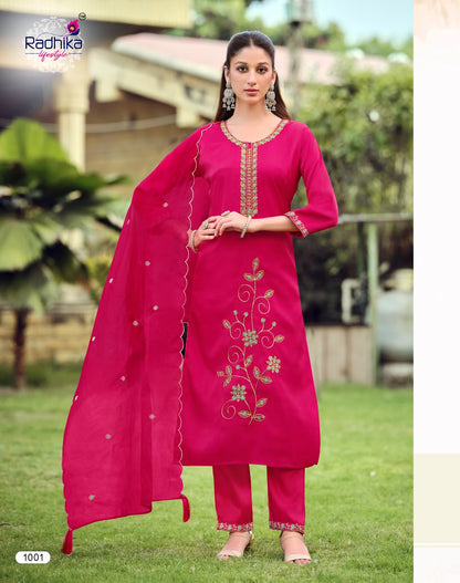 Ruby Vol 1 Radhika Lifestyle Roman Readymade Pant Style Suits Wholesaler