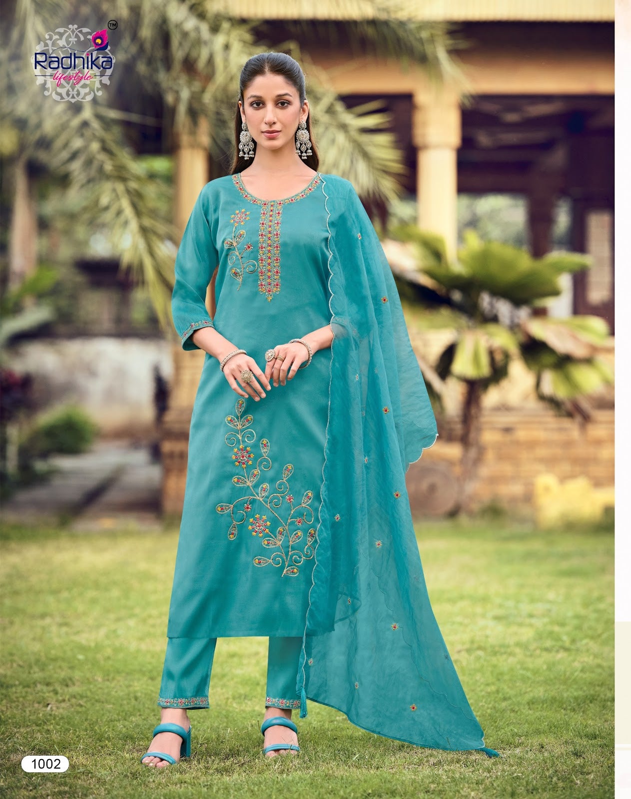 Ruby Vol 1 Radhika Lifestyle Roman Readymade Pant Style Suits Wholesaler