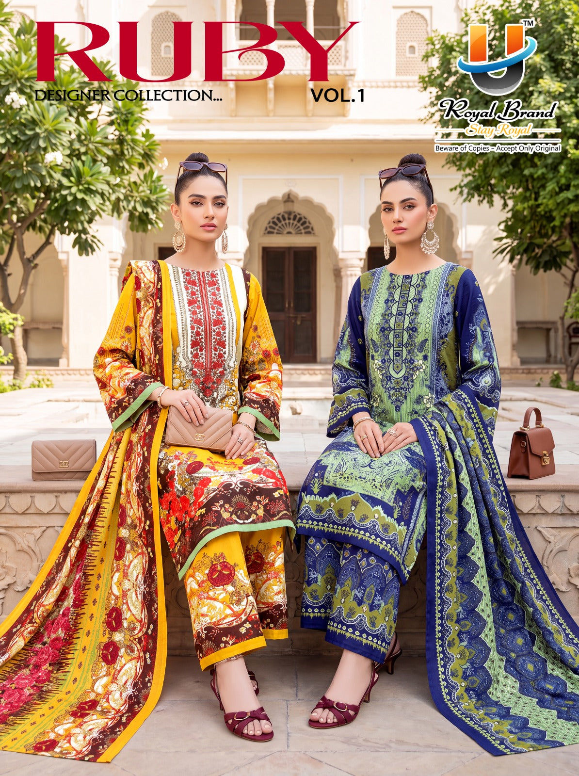 Ruby Vol 1 Royal Brand Cotton Karachi Salwar Suits Wholesale Rate