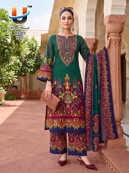 Ruby Vol 1 Royal Brand Cotton Karachi Salwar Suits Wholesale Rate