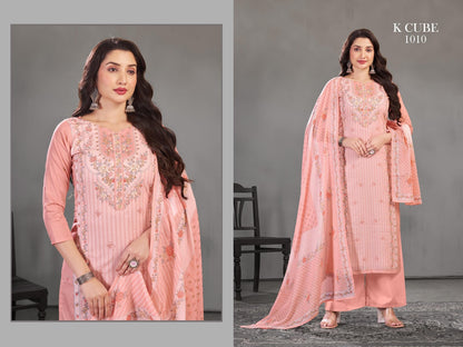 Ruchi 1010 K Cube Cotton Pant Style Suits Exporter India