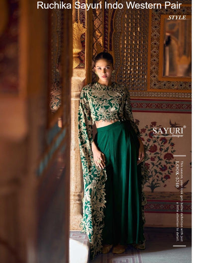 Ruchika Sayuri Chinon Silk Indo Western Pair Manufacturer Gujarat