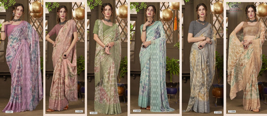Ruchika Vol 2 Vallabhi Prints Georgette Sarees Wholesaler India