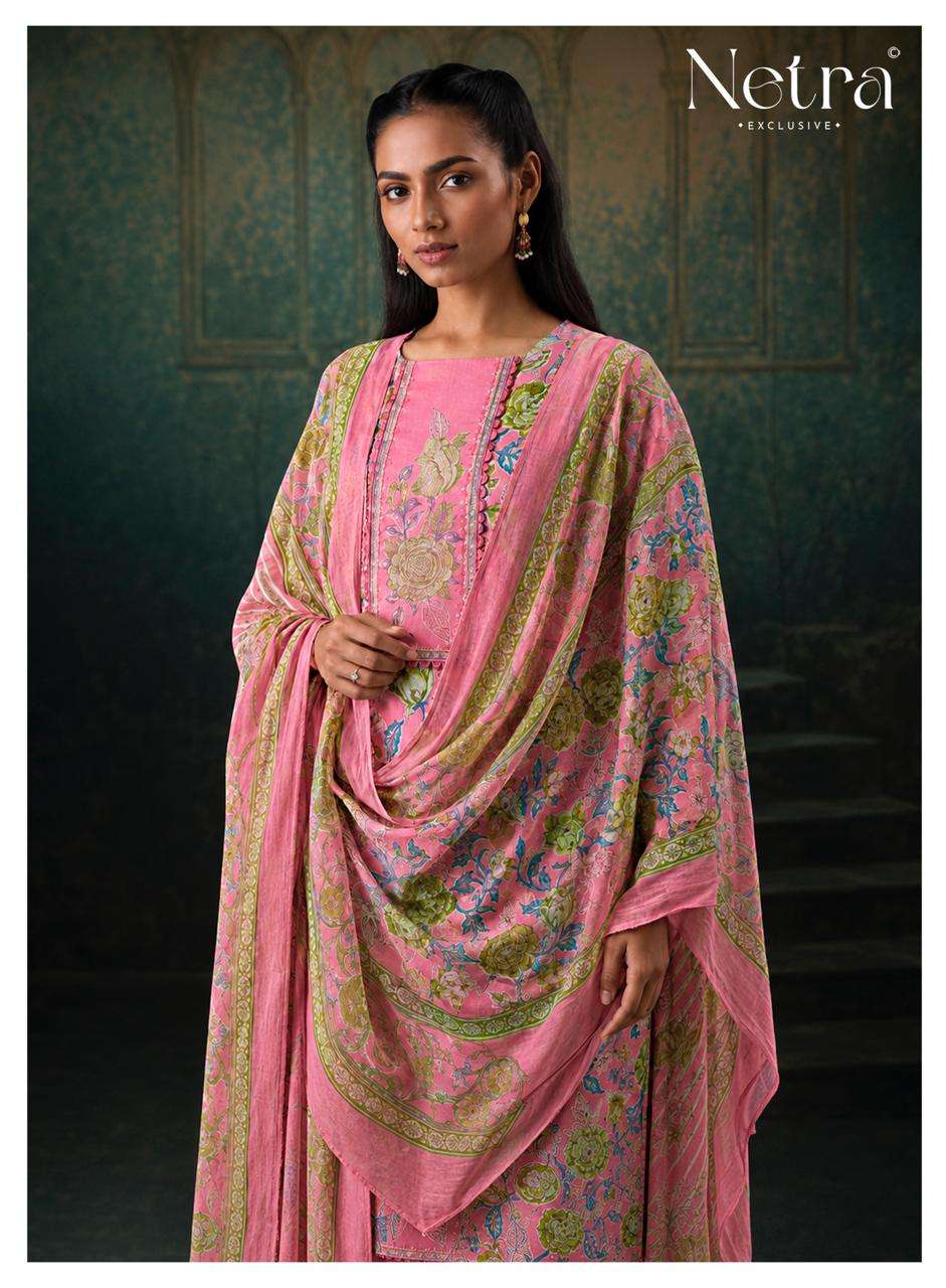 Rudra Netra Cotton Pant Style Suits Wholesaler