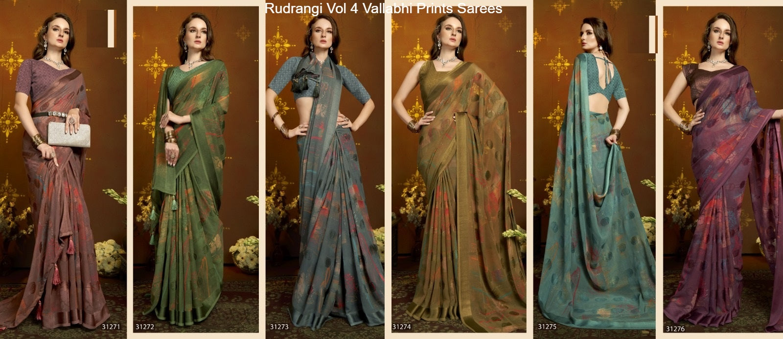 Rudrangi Vol 4 Vallabhi Prints Simmer Sarees Manufacturer Gujarat