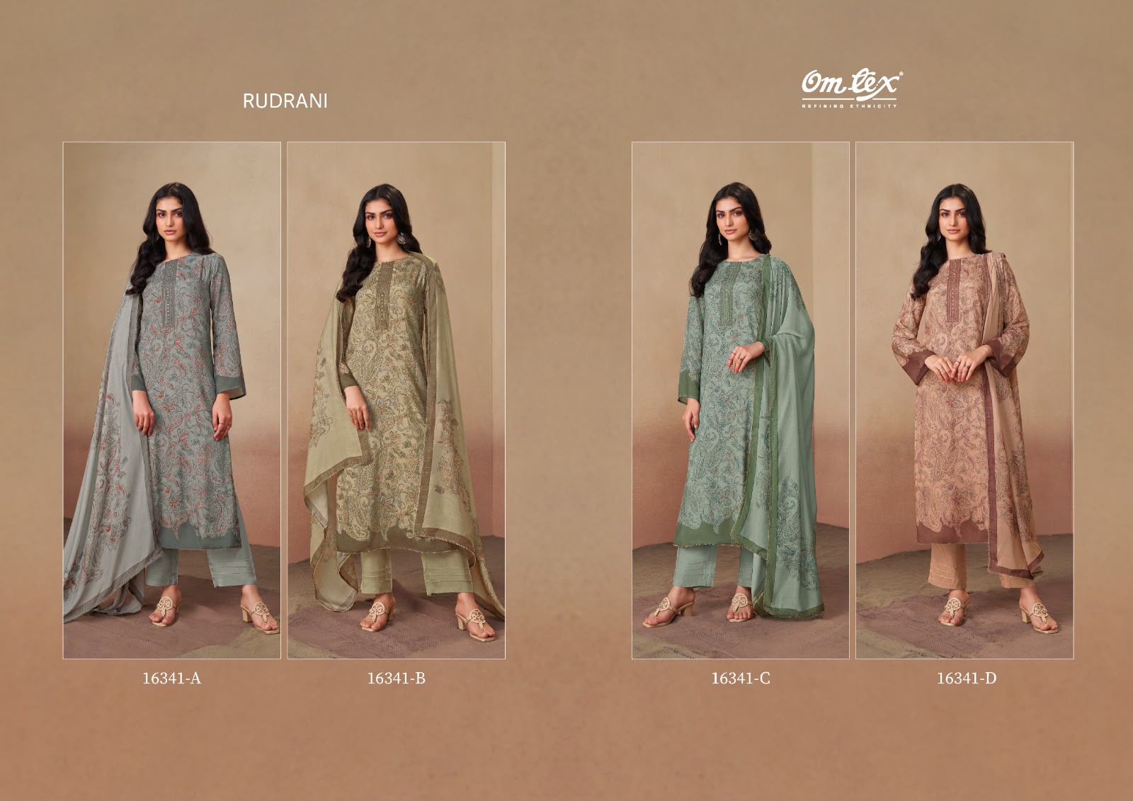 Rudrani Omtex Muslin Pant Style Suits Manufacturer