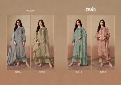 Rudrani Omtex Muslin Pant Style Suits Manufacturer