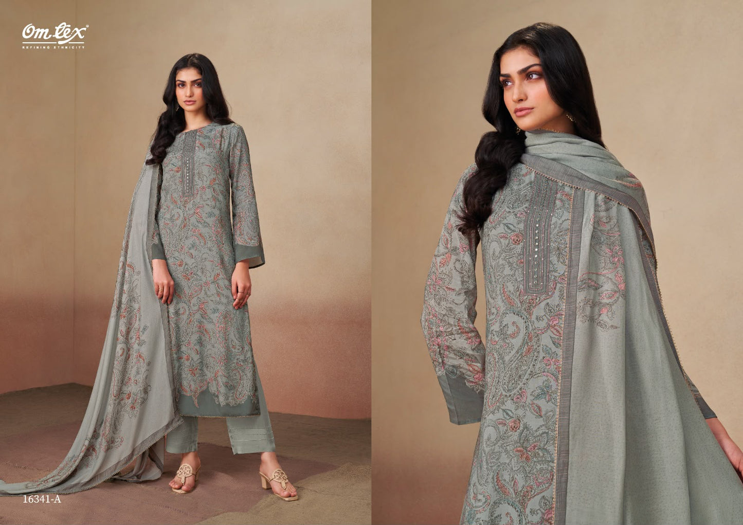 Rudrani Omtex Muslin Pant Style Suits Manufacturer