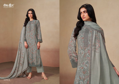 Rudrani Omtex Muslin Pant Style Suits Manufacturer