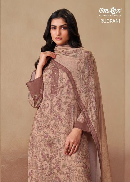 Rudrani Omtex Muslin Pant Style Suits Manufacturer