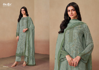 Rudrani Omtex Muslin Pant Style Suits Manufacturer